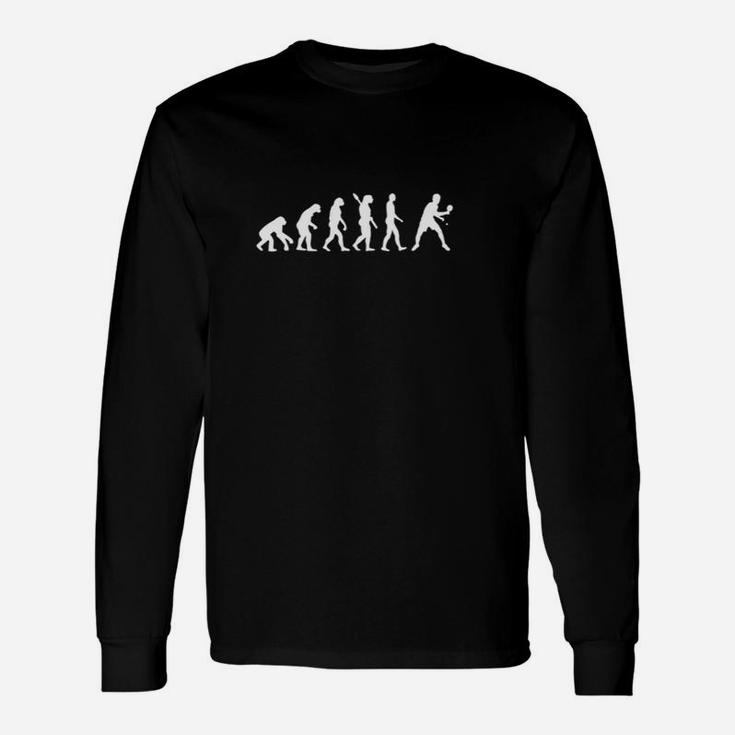 Evolution des Menschen zum Golfer, Schwarzes Langarmshirts Design für Golf Fans