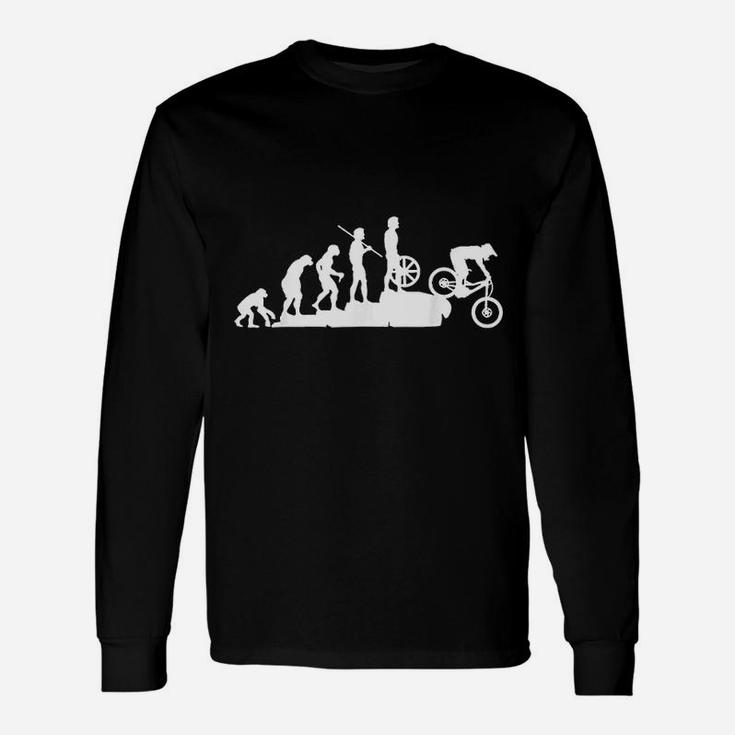 Evolution Downhill Mountain Bike Mtb Mountain Biking Long Sleeve T-Shirt