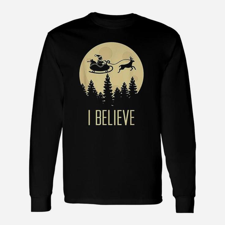 Exclusive I Believe In Santa Claus Christmas Long Sleeve T-Shirt
