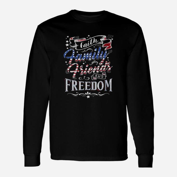 Faith Friends Freedom Long Sleeve T-Shirt