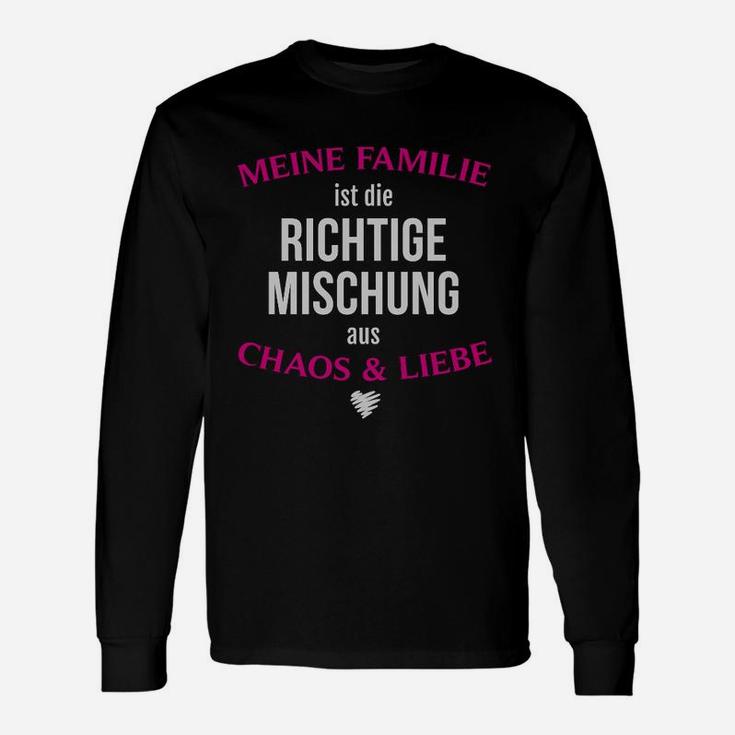 Familienmotiv Langarmshirts Chaos & Liebe – Perfekt für Familientreffen