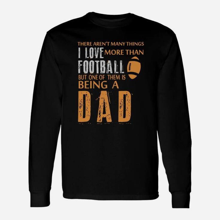 Family Dad I Love Football Long Sleeve T-Shirt