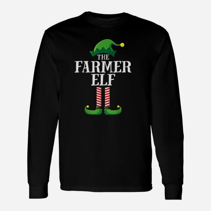 Farmer Elf Matching Group Christmas Party Pajama Long Sleeve T-Shirt