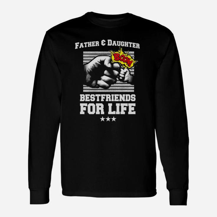 Father Daughter Friends Fist Bump Dad Fathers Day Long Sleeve T-Shirt