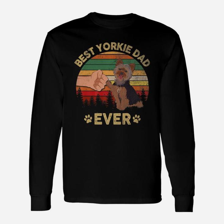Father Day Best Yorkie Dad Ever Vintage Shirt Long Sleeve T-Shirt
