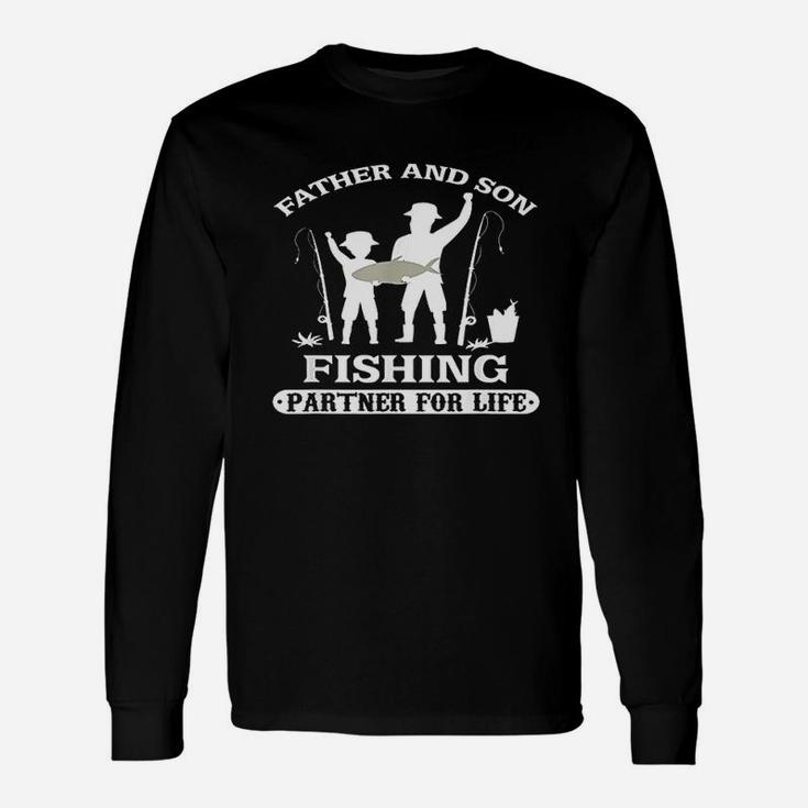 Father And Son Fishing Trip Partner For Life Catching Fish Long Sleeve T-Shirt