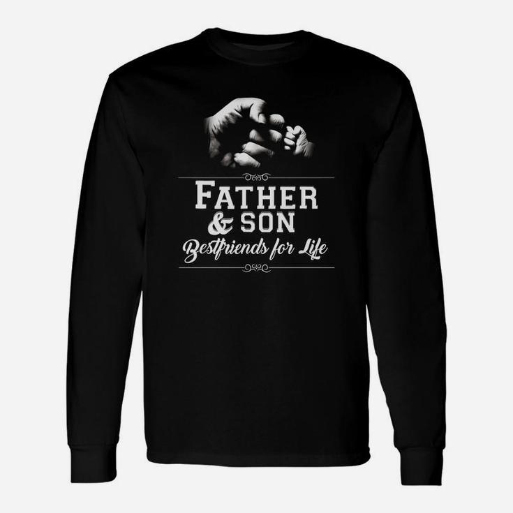 Father Son Friends Fist Bump Tshirt Dad Father's Day Long Sleeve T-Shirt
