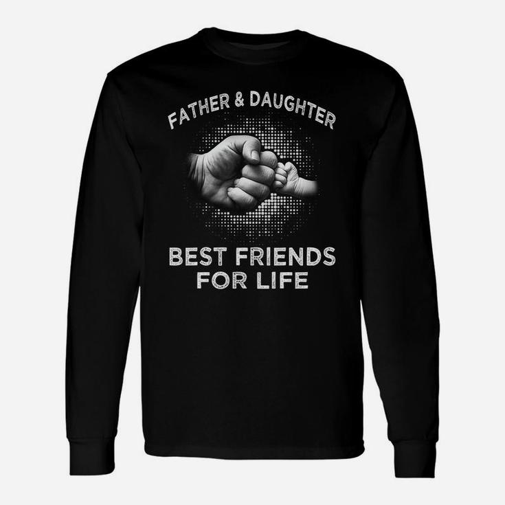 Fathers Day Father Daughter Friends Fist Bump Dad Long Sleeve T-Shirt