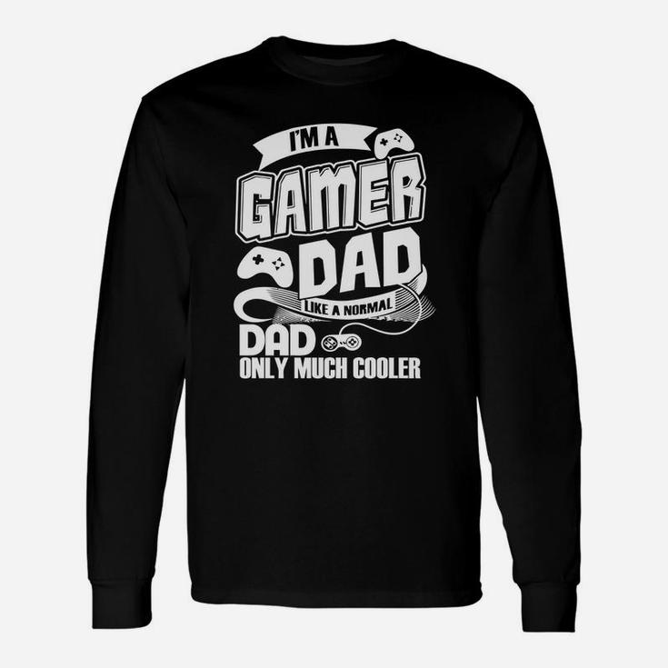 Fathers Day A Gamer Dad Hobby Shirt Long Sleeve T-Shirt