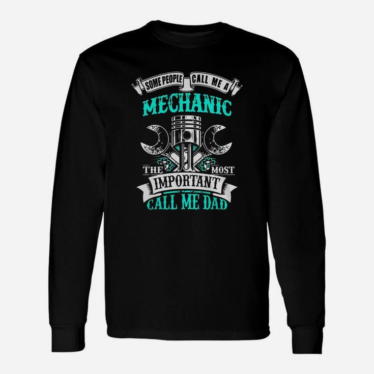 Fathers Day Mechanic Dad For Fathers Day Long Sleeve T-Shirt