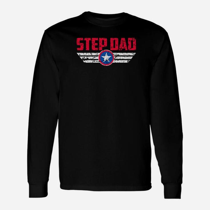 Fathers Day Proud Step Dad Premium Long Sleeve T-Shirt