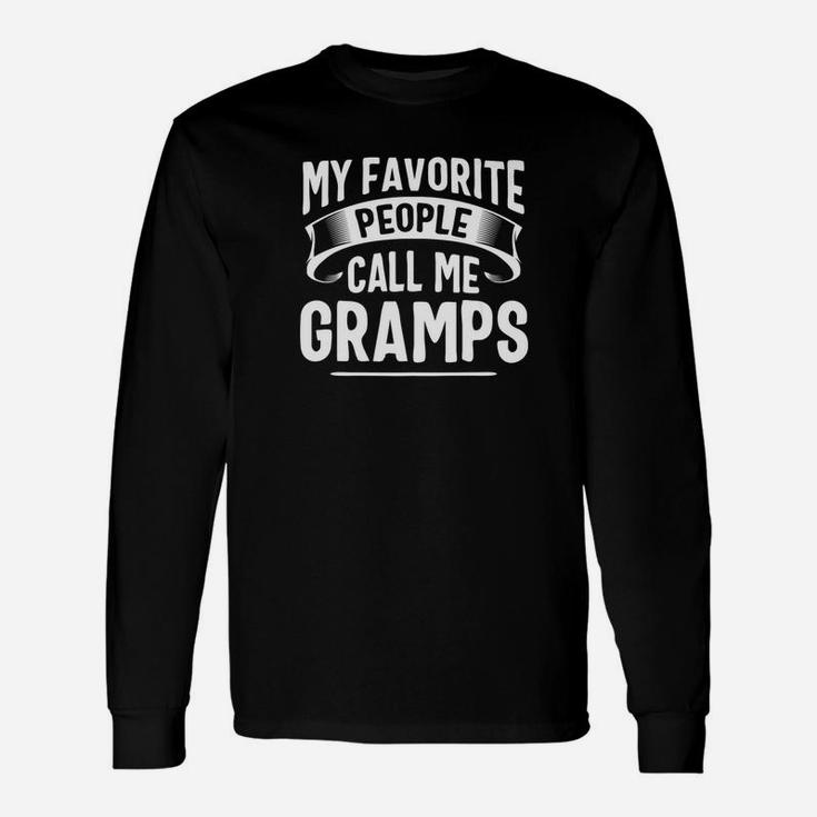 My Favorite People Call Me Gramps Fathers Day Premium Long Sleeve T-Shirt
