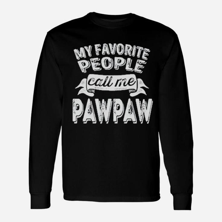 Feisty And Fabulous My Favorite People Call Me Paw Paws Long Sleeve T-Shirt