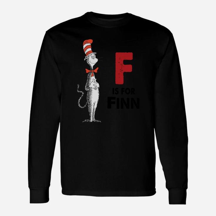 Finn the Cat In The Hat Boy Name 2020 Long Sleeve T-Shirt