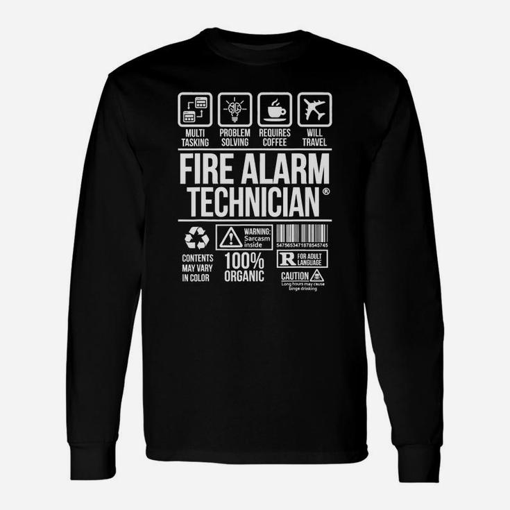 Fire Alarm Technician Long Sleeve T-Shirt