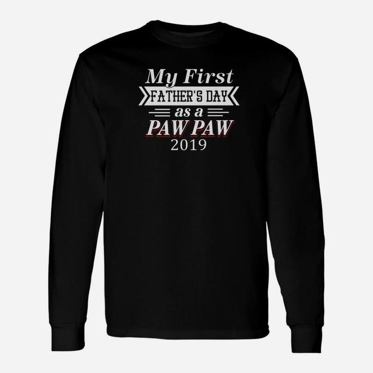 My First Fathers Day As A Pawpaw For Fathers Day Premium Long Sleeve T-Shirt
