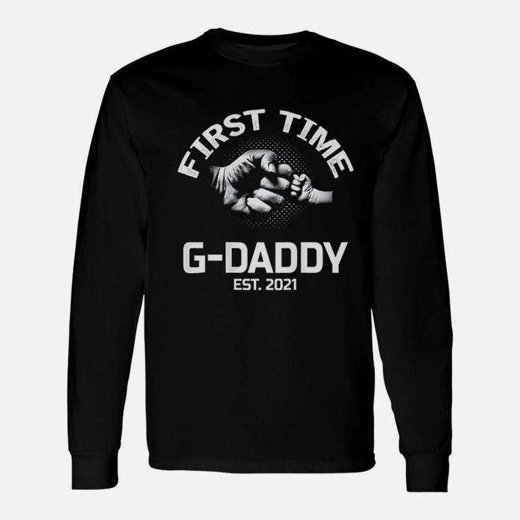 First Time G Daddy Est 2021 Grandpa Uncle Long Sleeve T-Shirt