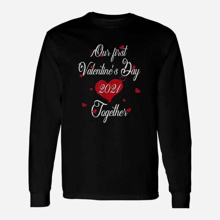 Our First Valentines Day Together 2022 Matching Couple Long Sleeve T-Shirt