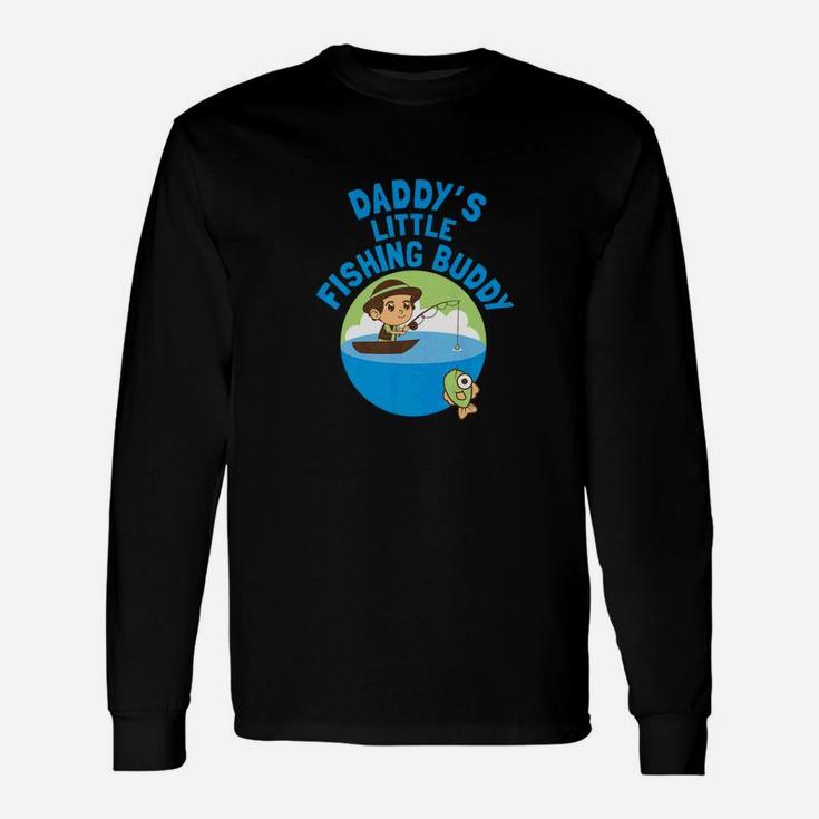 Fishing Buddy Boys Daddys Little Fishing Buddy Long Sleeve T-Shirt