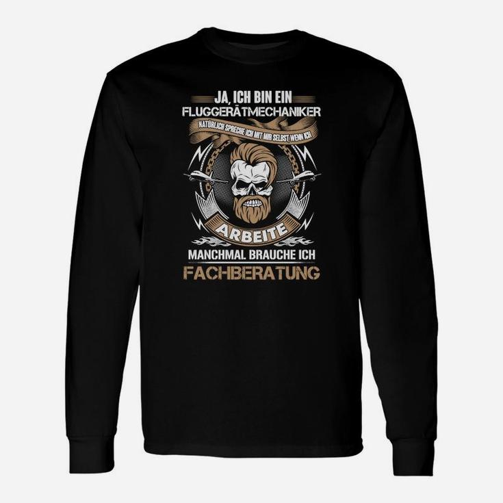 Fluggerätmechaniker Langarmshirts mit lustigem Spruch, Werkstatt Geeignet