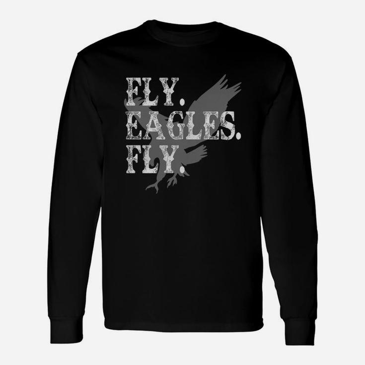 Flying Eagles Shirt Says Fly Eagles Fly-great Vintage T-shirt Long Sleeve T-Shirt