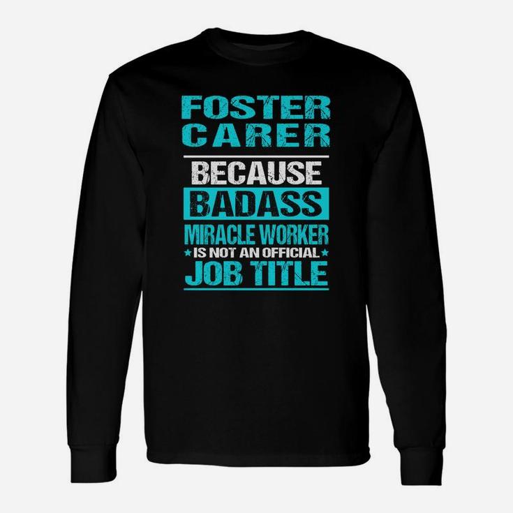 Foster Carer Long Sleeve T-Shirt
