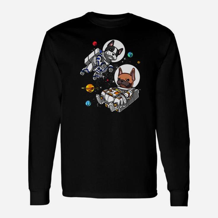 French Bulldog Space Astronaut Cosmic Dog Premium Long Sleeve T-Shirt