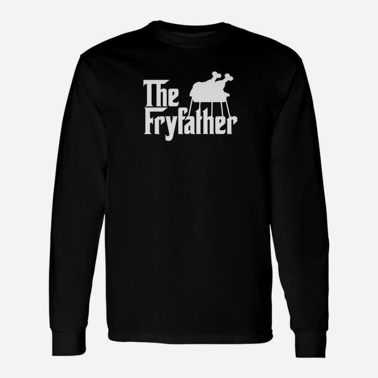 The Fryfather Cooking Turkey Fry Novelty Meme Premium Long Sleeve T-Shirt