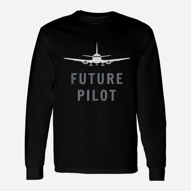 Future Pilot Airplane Pilot Aviation Long Sleeve T-Shirt