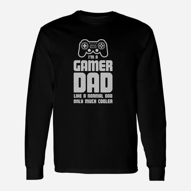 Gamer Dad Father Cool Dads Gaming Long Sleeve T-Shirt