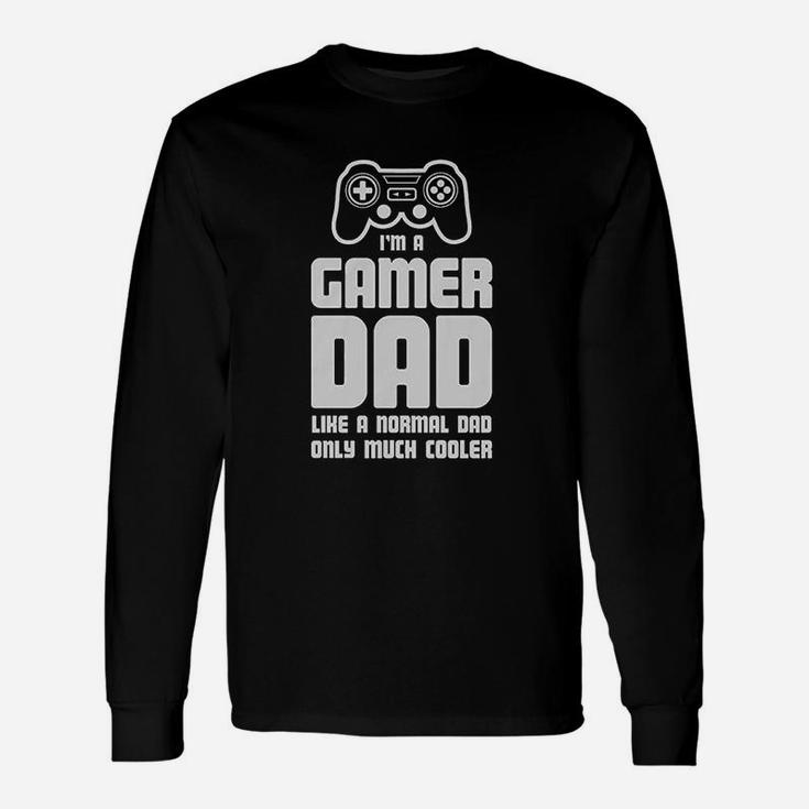 Gamer Dad Video Game Fathers Day Gaming Long Sleeve T-Shirt