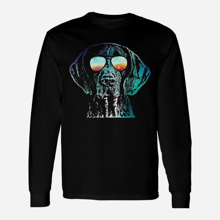 German Shorthaired Pointer Neon Dog Long Sleeve T-Shirt