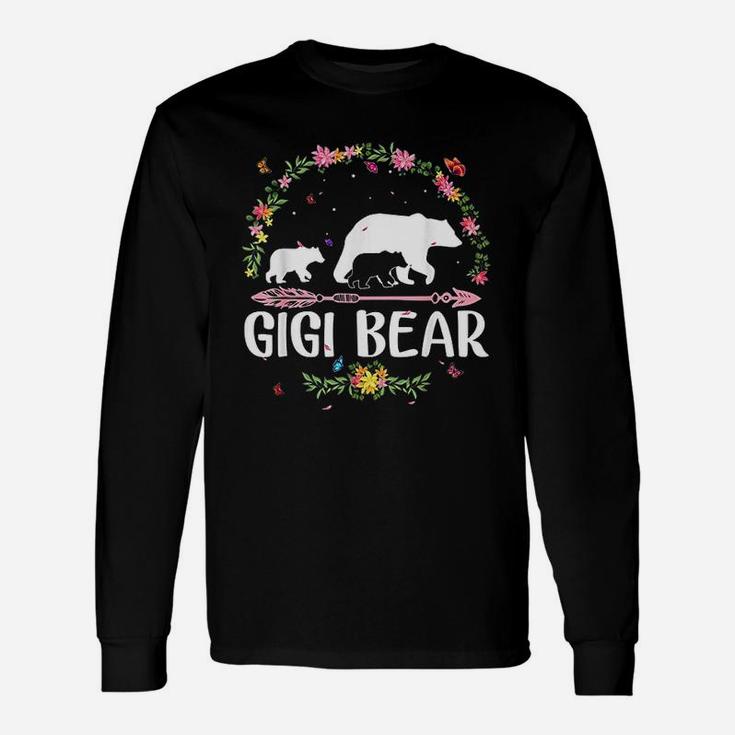 Gigi Bear Flowers Matching Bear Long Sleeve T-Shirt