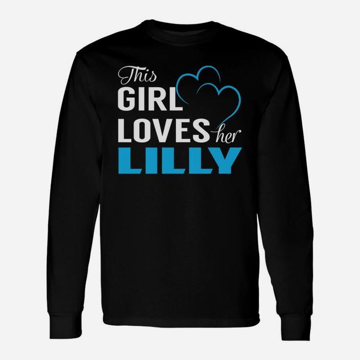 This Girl Loves Her Lilly Name Shirts Long Sleeve T-Shirt