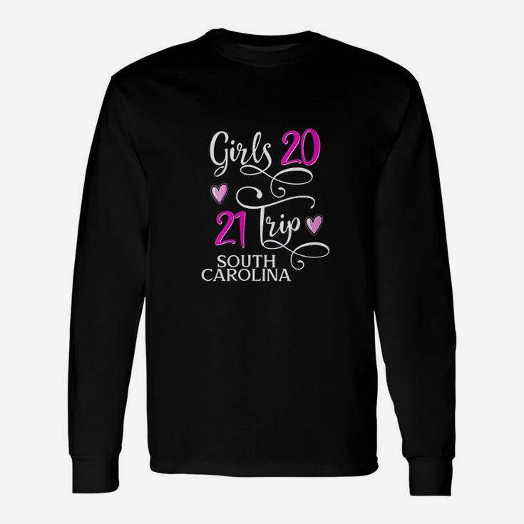 Girls Trip 2021 South Carolina Vacation Group Matching Long Sleeve T-Shirt