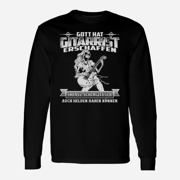 Gitarrenspieler Heroisches Motiv Langarmshirts für Musikfans