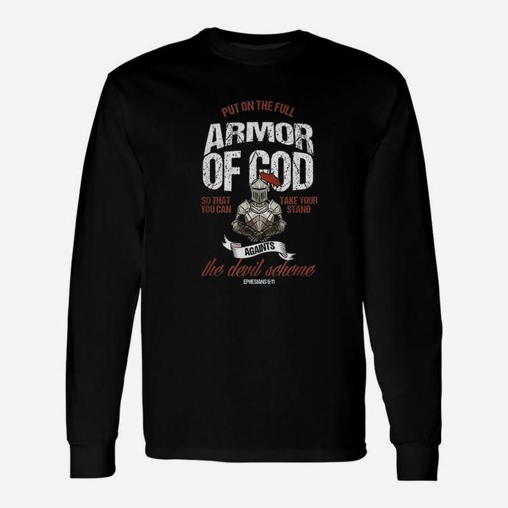God Preacher Follower Christian Put On The Armor Of God Long Sleeve T-Shirt