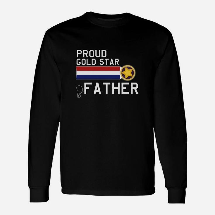 Gold Star Father Proud Military Long Sleeve T-Shirt