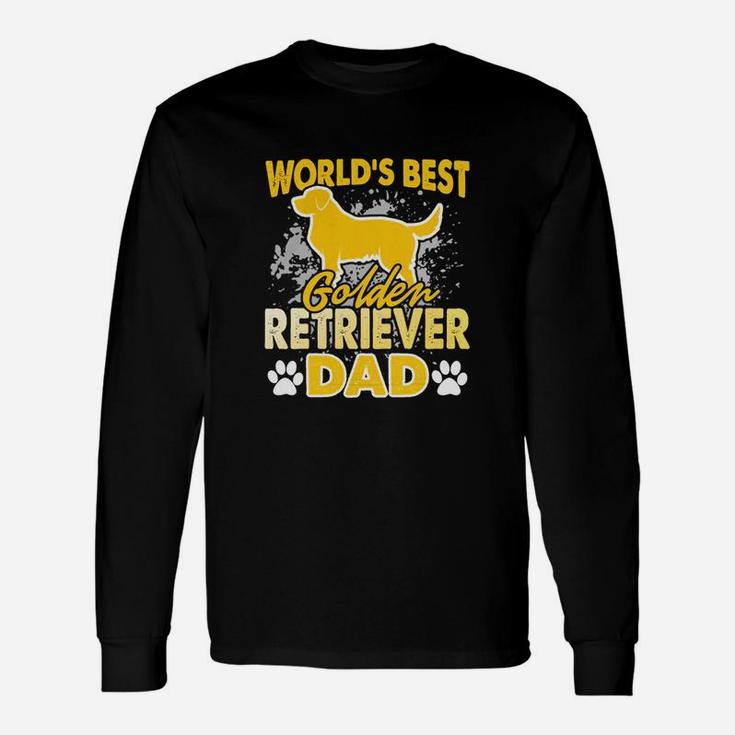 Golden Retriever Dad Fathers Day Long Sleeve T-Shirt