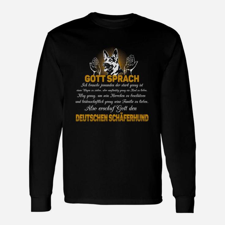 Gott Schuf Den Schäferhund Langarmshirts