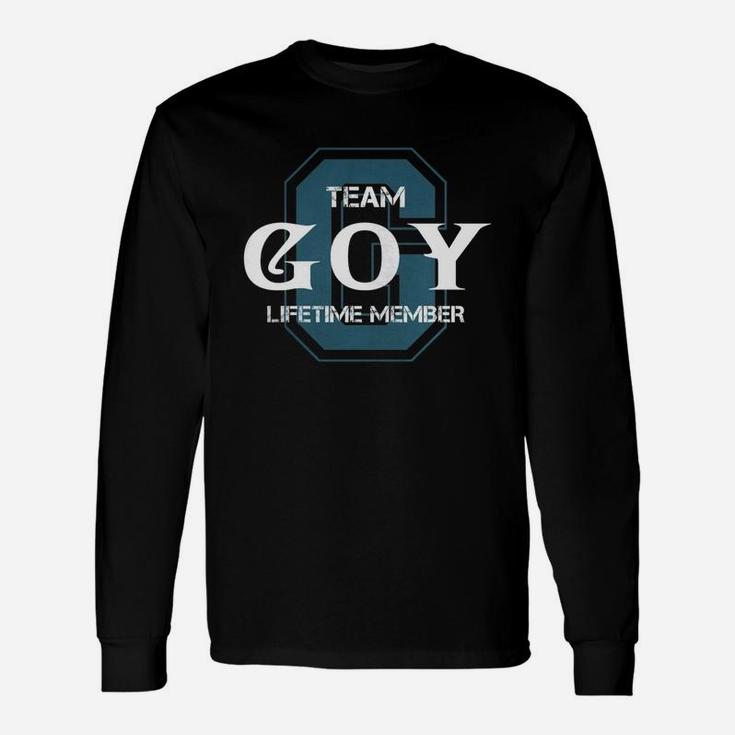 Goy Shirts Team Goy Lifetime Member Name Shirts Long Sleeve T-Shirt
