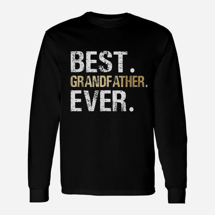 Granddaughter Grandson Best Grandfather Long Sleeve T-Shirt