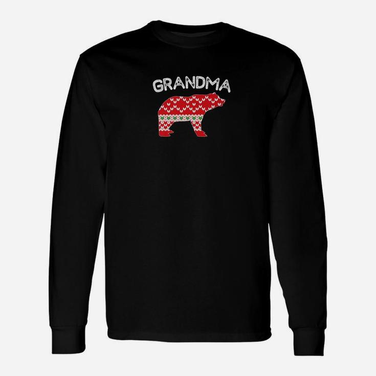 Grandma Bear Matching Christmas Pajama Long Sleeve T-Shirt