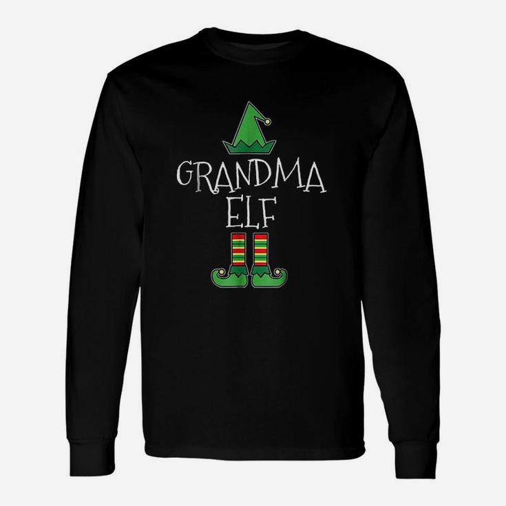 I Am Grandma Elf Matching Group Christmas Long Sleeve T-Shirt