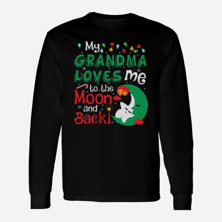 My Grandma Loves Me To The Moon And Back Long Sleeve T-Shirt