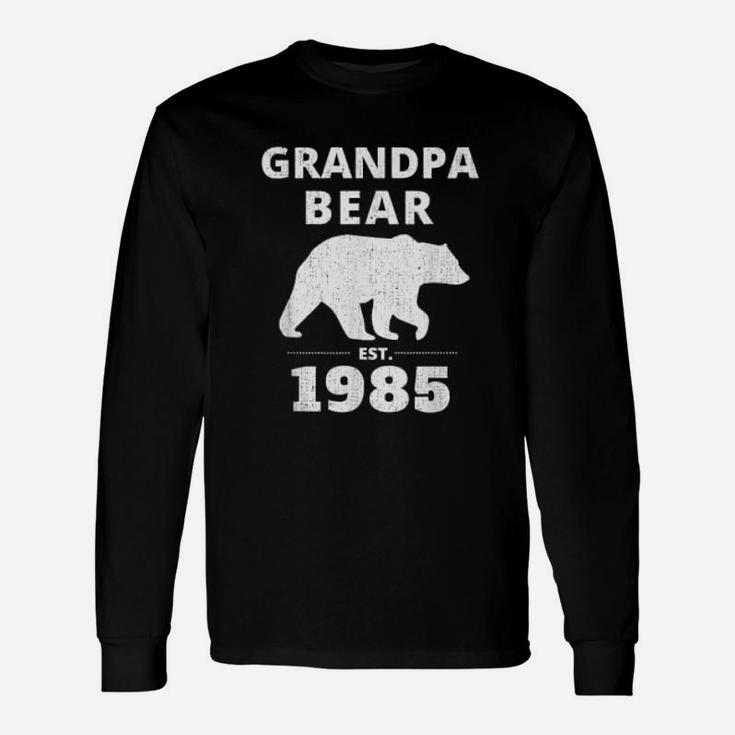Grandpa Bear Est 1985 Vintage Bear Long Sleeve T-Shirt