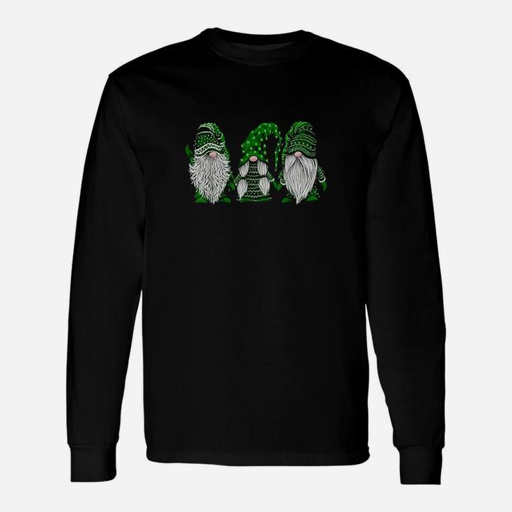 Green Sweater Gnome St Patrick's Day Irish Gnome Long Sleeve T-Shirt