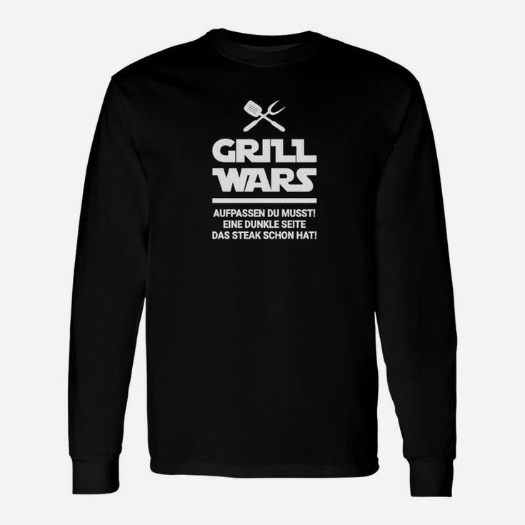 Grill Wars Langarmshirts mit Lustigem Spruch, Ideales Outfit für BBQ-Liebhaber