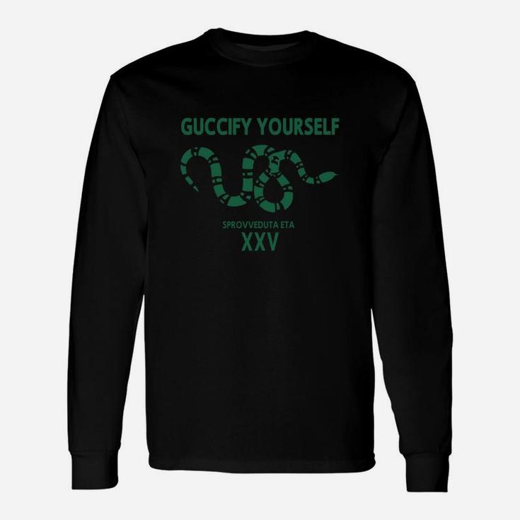 Guccify Snack Yourself Mens Back Print T-shirt | Seseable UK