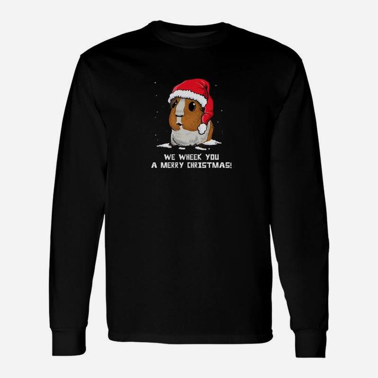 Guinea Pig Christmas Wheek Tee Long Sleeve T-Shirt